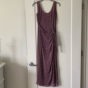 Kenar Purple Maxi Wrap Dress Size 10
